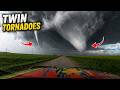Twin Tornadoes Hit Oklahoma 🌪️ - Storm Chaser Intercepts