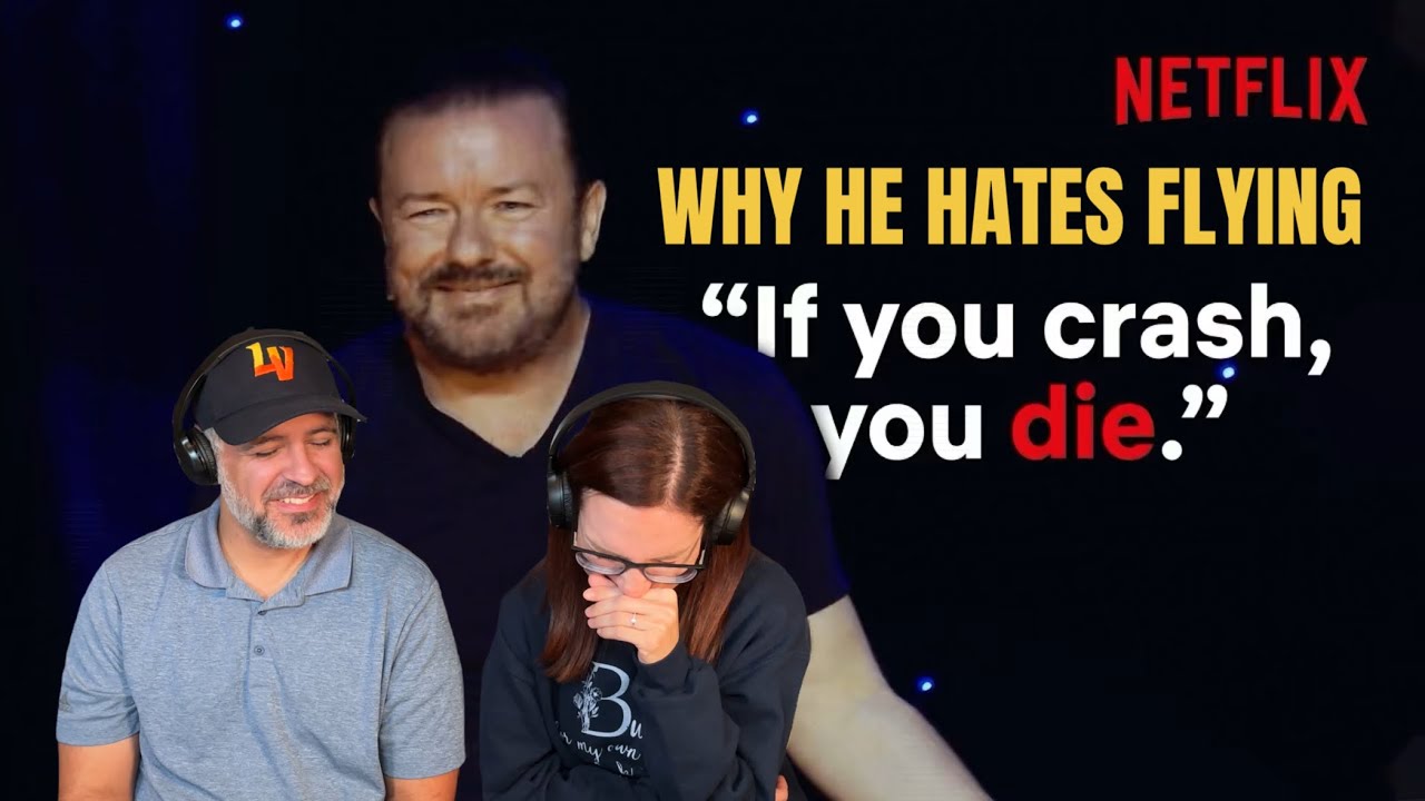 Java Ricky Humongous Reaction Ricky Gervais - What Ricky Hates About Flying REACTION - YouTube