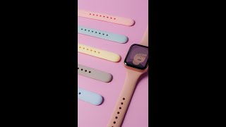 シリコン スリム アップルウォッチバンド モノトーン くすみ Apple Watch band #shorts