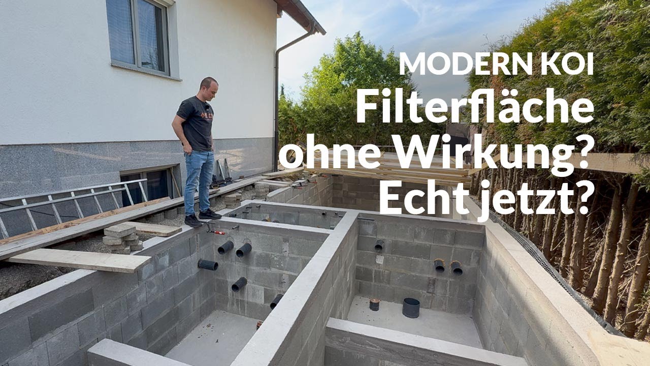 Arturs Teichbau: Warum Größe beim Filter nicht alles ist | Modern Koi Blog #7843