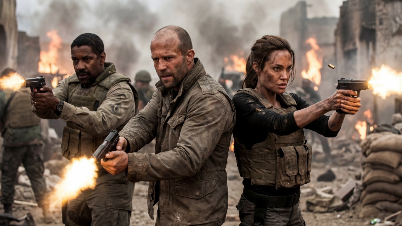 Jason Statham vs Angelina Jolie vs Denzel washington | Blockbuster Movie 2026 | #actionmovies hngr