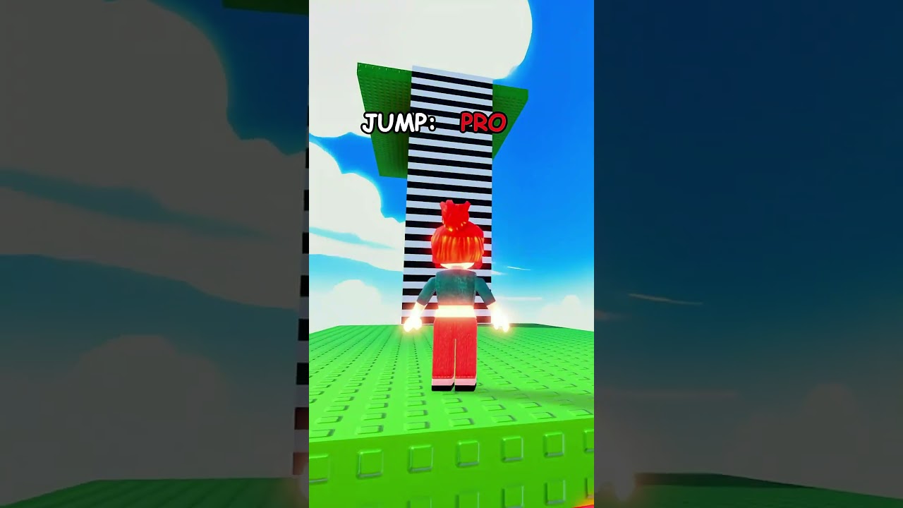 Bacon vs Pro vs Smart  IMPOSSIBLE Roblox Lava Wall Hop! 🌋🔥 #roblox  #shorts