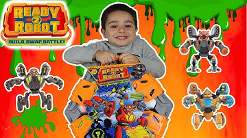Ready to Robot BIG SLIME BATTLE || Playset Arena Ready to Robot Full Unboxing || Tubers FunFam