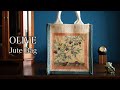 【DIY/デコパージュ/ペーパークラフト/ハンドメイド】オリーブの無印良品ジュートバッグ [OLIVE Jute Bag] Decoupage Handmade