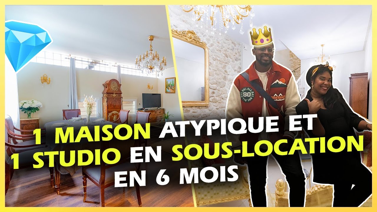 1 maison atypique et 1 studio grâce à la sous location professionnelle