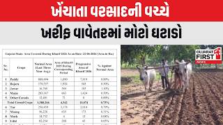 Monsoon Delay : ખેંચાતા વરસાદની વચ્ચે ખરીફ વાવેતરમાં મોટો ઘટાડો | Gujarat First