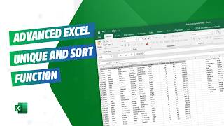 Excel UNIQUE &amp; SORT Functions Explained | Remove Duplicates Automatically