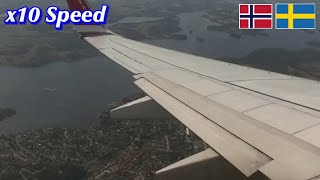 x10 Flight View : OSLO → STOCKHOLM