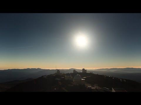 2019 total solar eclipse real-time video, La Silla Observatory