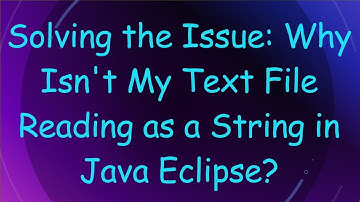 Solving the Issue: Why Isn