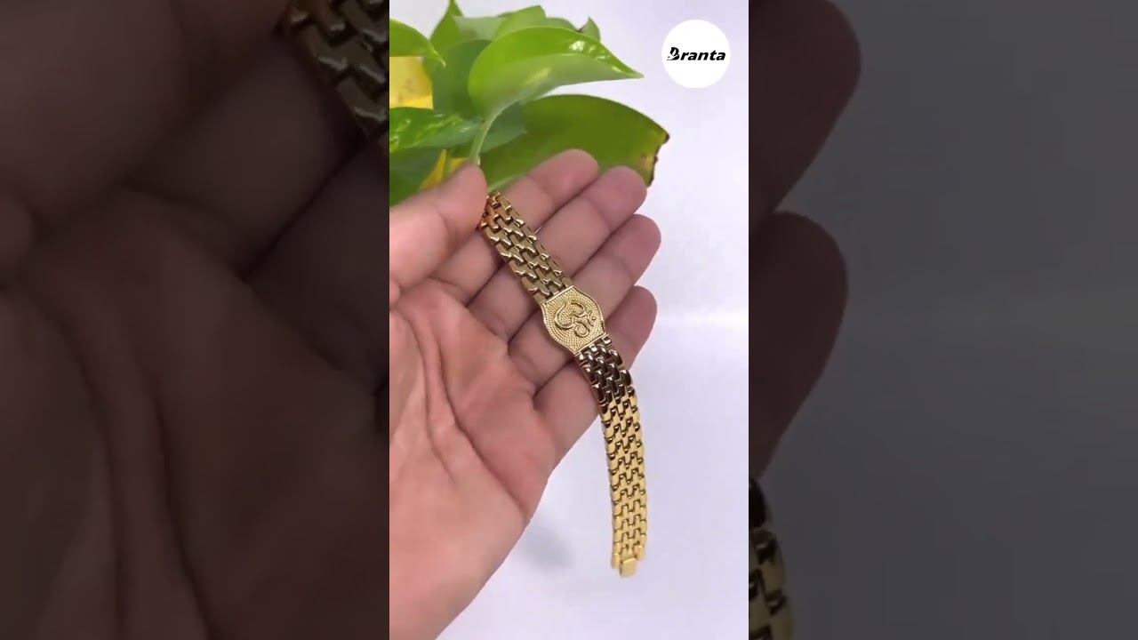 Premium Om Gold Bracelet for Men ✨🕉️