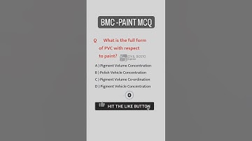 BMC MCQ #civil_engineering_mcq #gatece #building_material #paint #ce #bmc #ssc_je #rrb #ddaje #isro