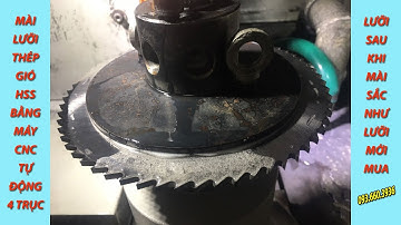 Máy mài lưỡi cưa đĩa thép gió cnc tự động 4 trục