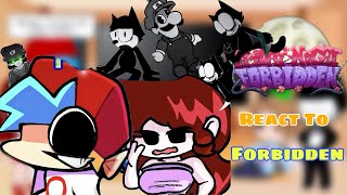 Fnf React To Forbidden DEMO || The Midnight Game, Luigi Plush & Cat (Horror) (BF/GF)