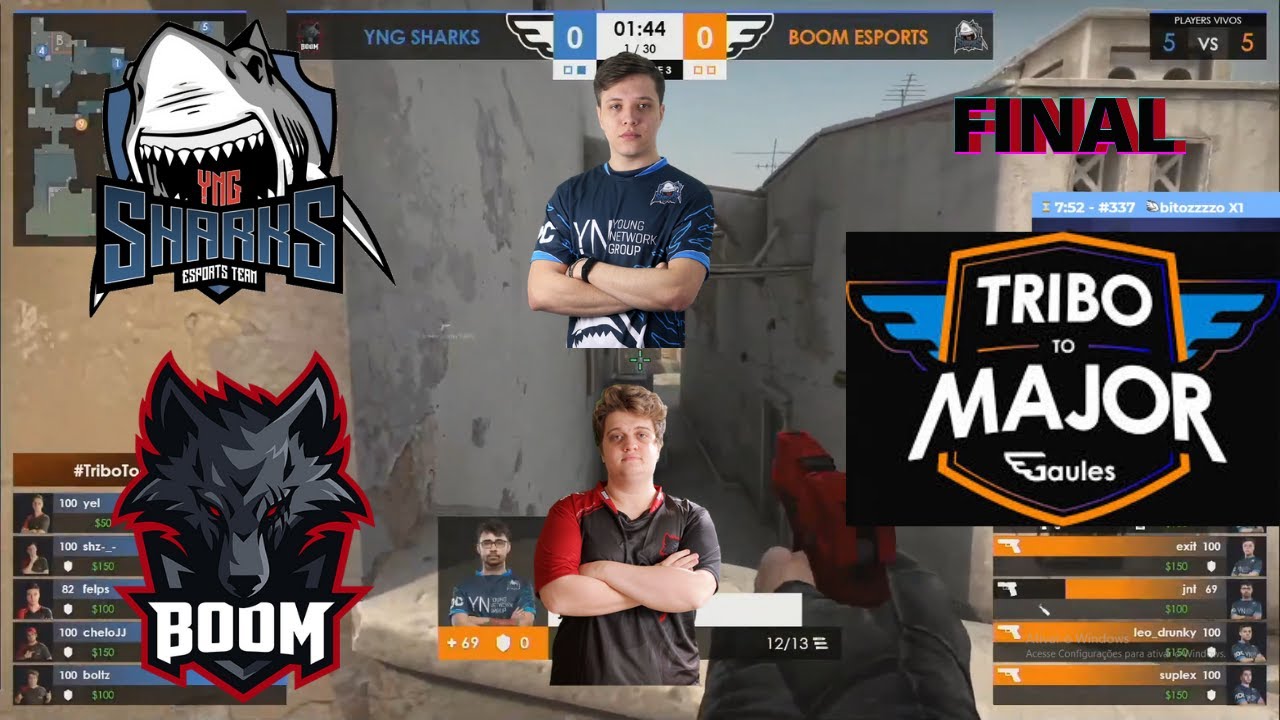 GRANDE FINAL!! BOOM vs Sharks - DUST2 MAP2 - TRIBO TO MAJOR - @Gaules