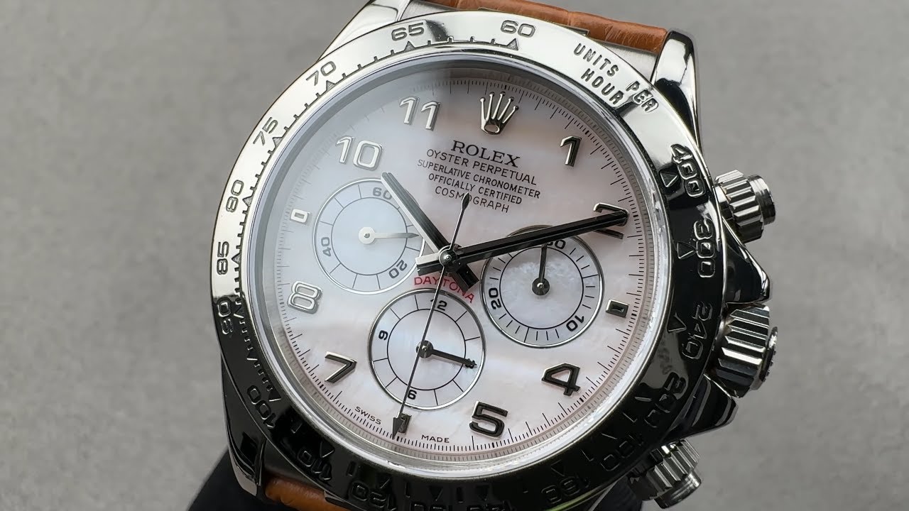 マドンナ Madonna Rolex Cosmograph Daytona Pink Mother of Pearl 16519 PNK MOP AR DB