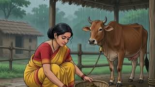 A Rainy Day in Indian Village | Ghibli-Inspired AI Story | Peaceful Village Life π§οΈ