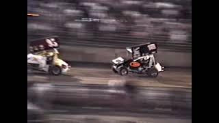 Riverside Speedway in West Memphis AR 1997 Michael Langston gets stuck in the fence