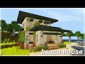 [Minecraft] Beach House | aesthetic speedbuild 🌊🐠