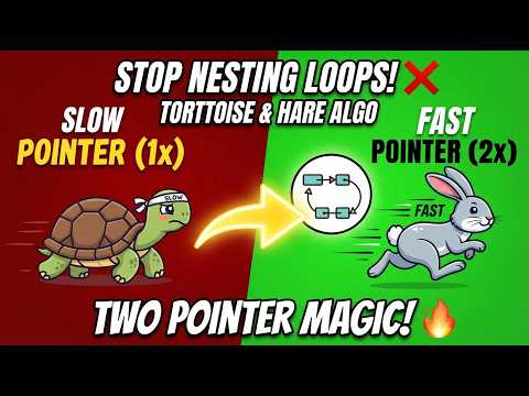 Slow and Fast Pointer Approach in DSA | Two Pointer Pattern Guidegta 6