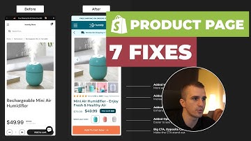 Conversion Rate Optimization: 7 Fixes I Made To This Shopify Product Page