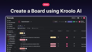 Create a Board using Kroolo AI