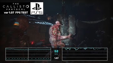 PS5 The Callisto Protocol - v1.07 Performance Mode Frame Rate Test