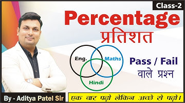 Percentage - Class 2 | Basic to Advance | Best Tricks | Full Chapter-All Types By Aditya Sir Winners