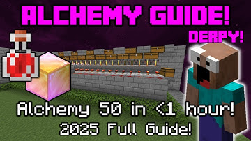 The FASTEST Way to Get Alchemy 50 with Derpy! | Hypixel Skyblock Guide