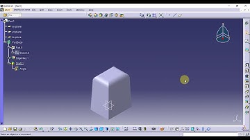 Catia Tutorial in Tamil 62 : Draft Reflect Line | Dress Up Features | Part