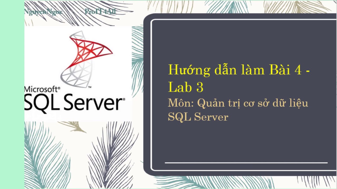 php getdate  New  Lab 3.B4: Sử dụng hàm xử lý ngày tháng năm (Datename, Datediff, getdate) trong SQL Server