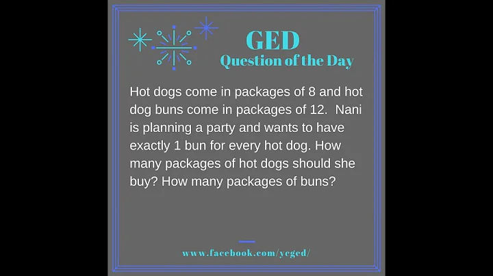 GED QOD: LCM Word Problem Example