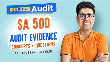 SA 500 Audit Evidence Revision | CA Inter Audit | CA Shubham Keswani (AIR 8)