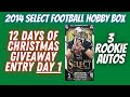 2014 Panini Select Football Hobby Box. 4 Hits. 12 Days Of Christmas Giveaway Entry!