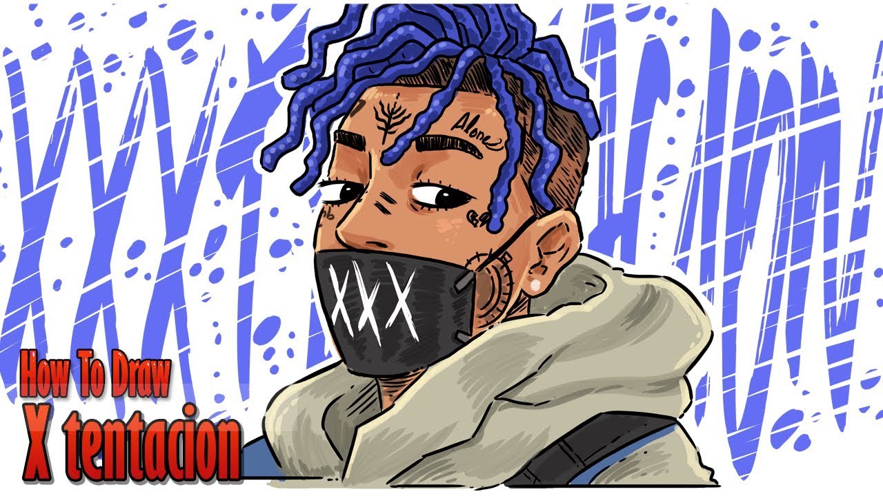 XXXTentacion Blue Hair Drawing - wide 9