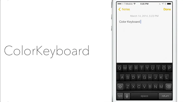 Color Keyboard for iOS 7