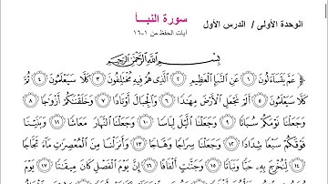 شرح وحل مناقشة سورة النبأ صفحة ١١ أسلامية للصف الثاني متوسط