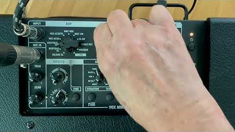 Vox Minigo 50 Microphone input and features Demo