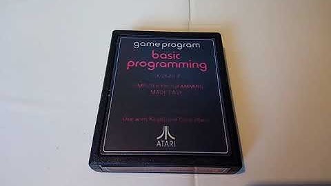 BASIC PROGRAMMING Atari 2600 VCS Game Program Cartridge PAL Region Version 29.01.20
