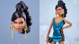♏ Scorpio 💜 Barbie Collector Zodiac Doll Makeovers - Amazing Barbie Hair Transformation