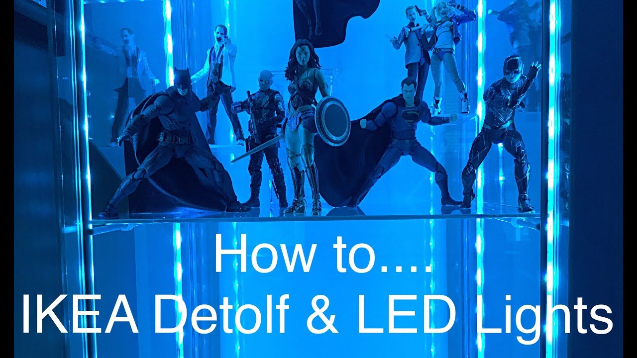 How To Build An Ikea Detolf Glass Display Case And Install Led