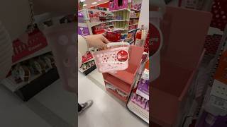 PINK MINI TARGET BASKET 🎀 #target #pink #valentines #valentinesgift #giftideas #giftinspo #foryou