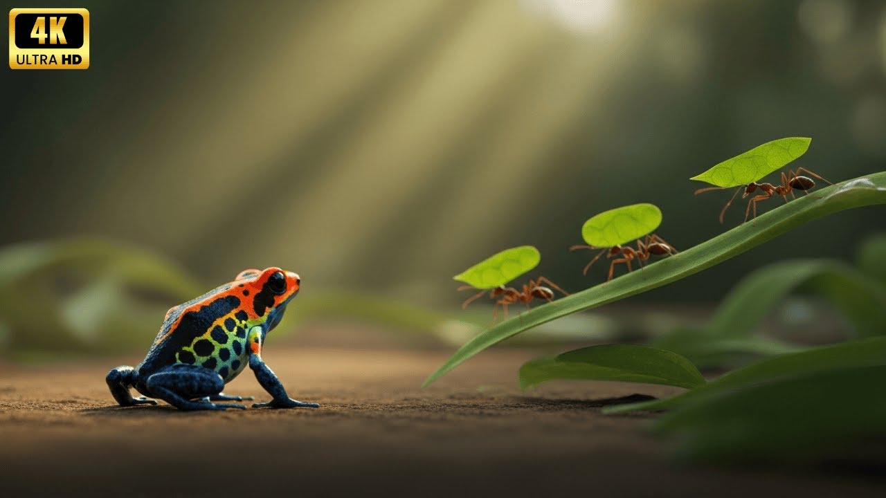 A Silent Walk Through the Amazon Jungle Floor Frogs & Leaf Ants