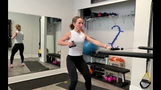 Standing Alternating Cable Row