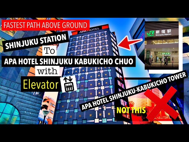 FASTEST APA Hotel Shinjuku Kabukicho Chuo - from Shinjuku Station (from Haneda/Narita Airport) class=