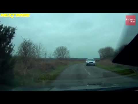 Dashcam footage of the Kingswinford plane crash on Doctors Lane