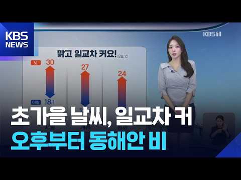 [Weather] Early autumn weather, large temperature swings... Rain on the east coast starting this ...