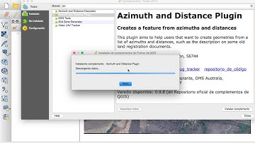 7 QGIS Instalar Complemento "Azimuth and Distance Plugin" para digitalizar plano cadastrado