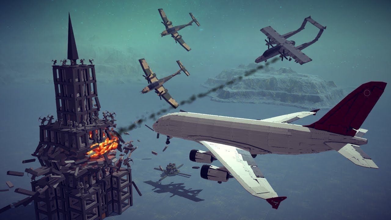 Extremely Satisfying Destruction of a Super Sturdy Building | Besiege