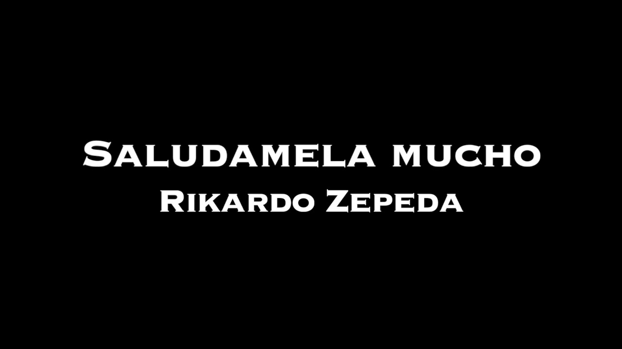 SALÚDAMELA MUCHO (cover Jose jose) - YouTube